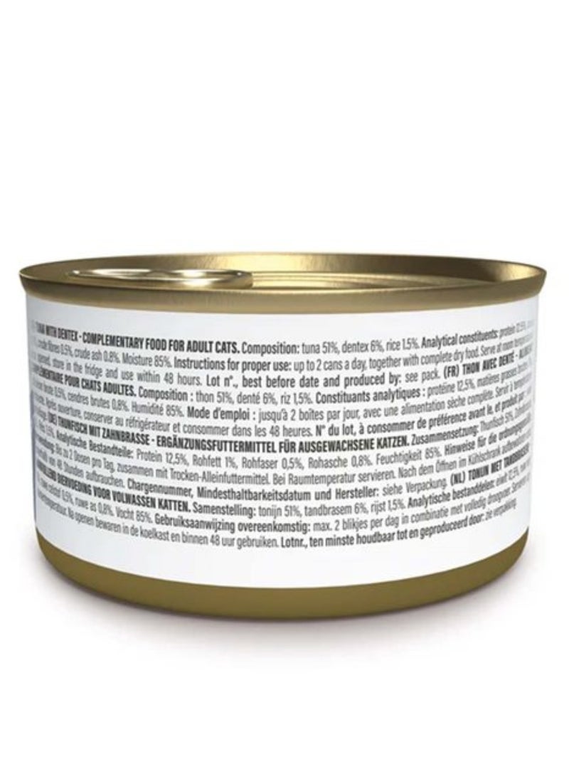 Schesir Complements Cat Wet Food in Jelly – Tuna with Dentex, 70g Can - Image 2